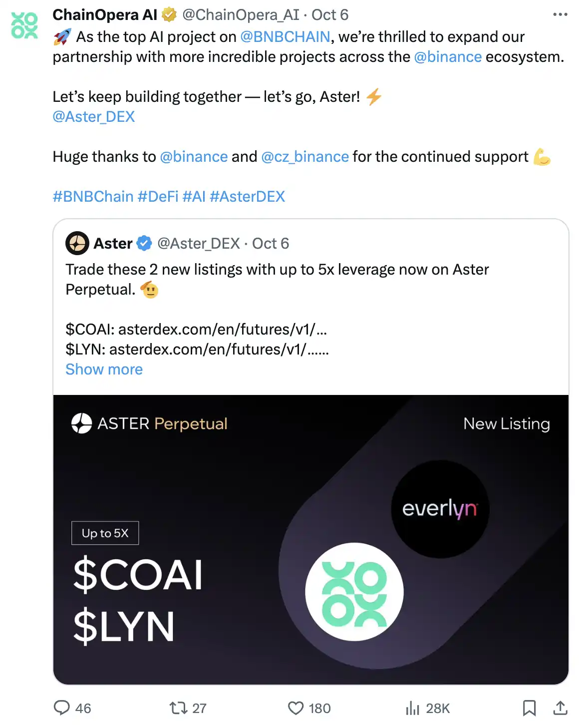 Enthüllung der Logik hinter der Popularität von ChainOpera AI: Genau in der Mitte des Zyklus übersteigt der FDV 4 Milliarden US-Dollar